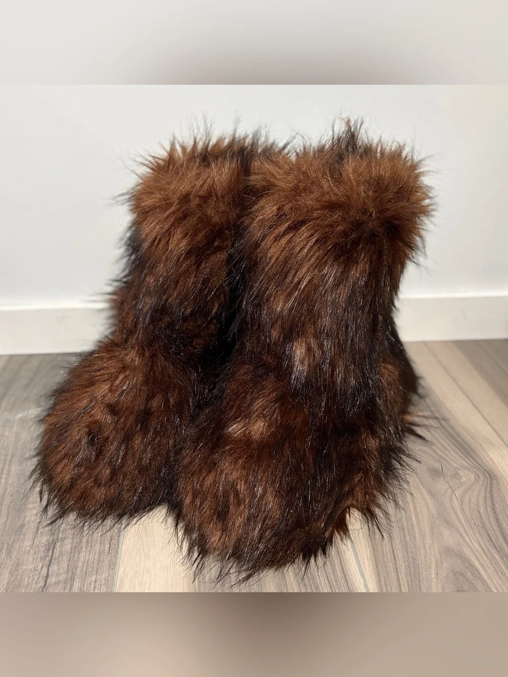 🤎 SKIMS Faux Fur Boot | Cocoa | Size 39 |NWOT 🧸✨